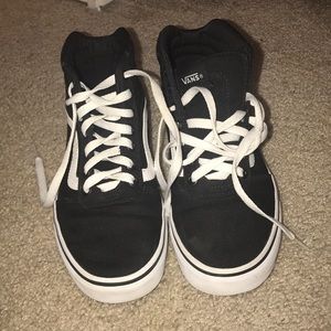 Perfect Conditon Black and White High Top Vans!